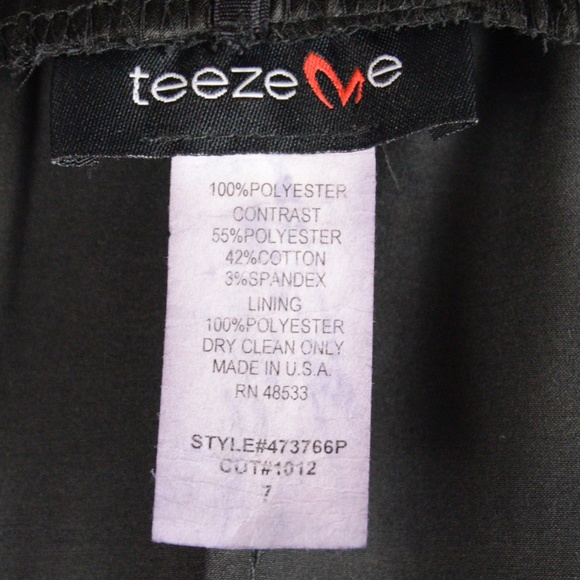 Shimmer Black & White Floral Mini Dress sz 7 - Picture 5 of 5